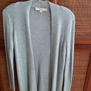Light blue duster cardigan
